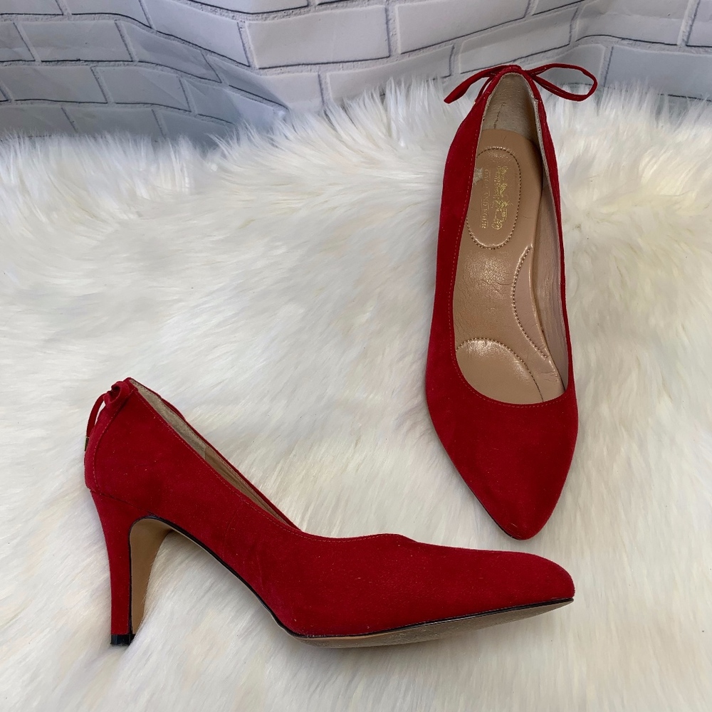 Coach and Four Red Heels